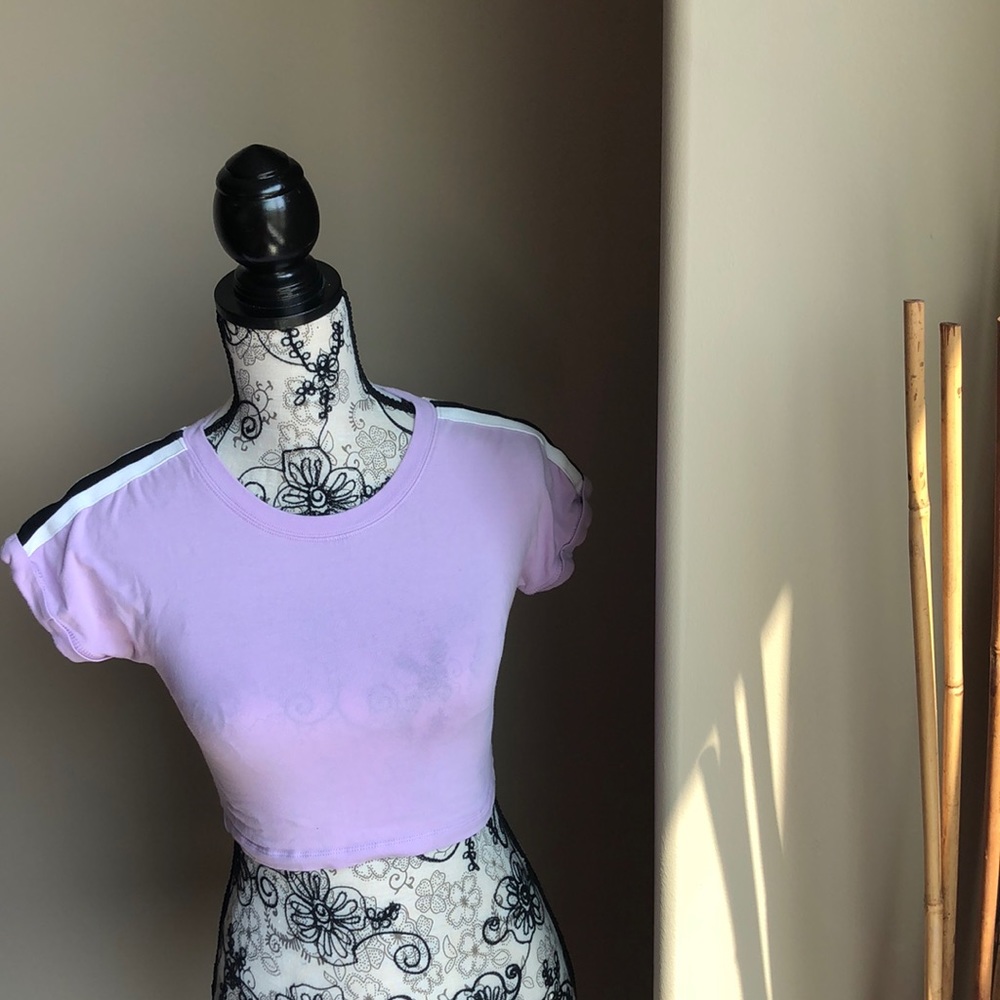 🌻3/$20🌻 Garage lavender fitted crop top